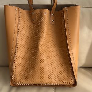 Fontana Milano Large Studded All Leather Tote